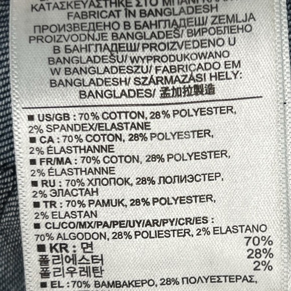 Banana Republic Stretch Jeans Womens 26/2 Classic Wide Leg Flare 30x33 Dark Wash - Picture 8 of 9